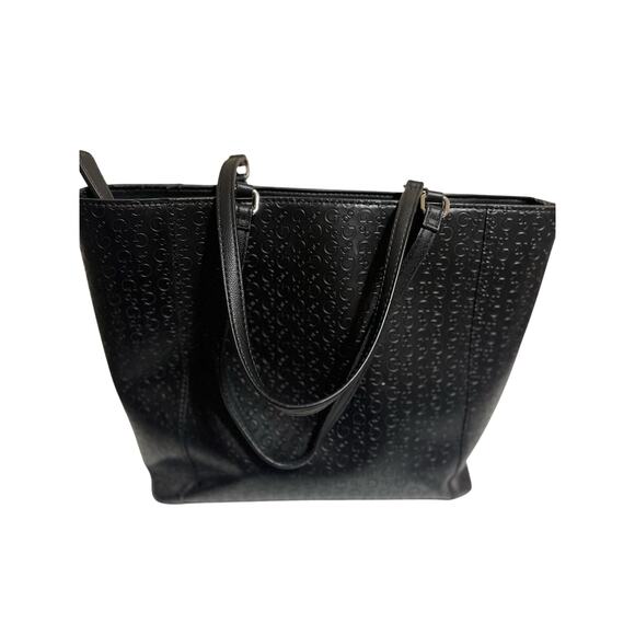 Guess black logo tote in a classic style -EUC - Picture 2 of 8